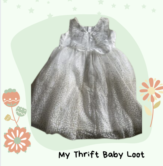 NEW white party dress (5-6 years)